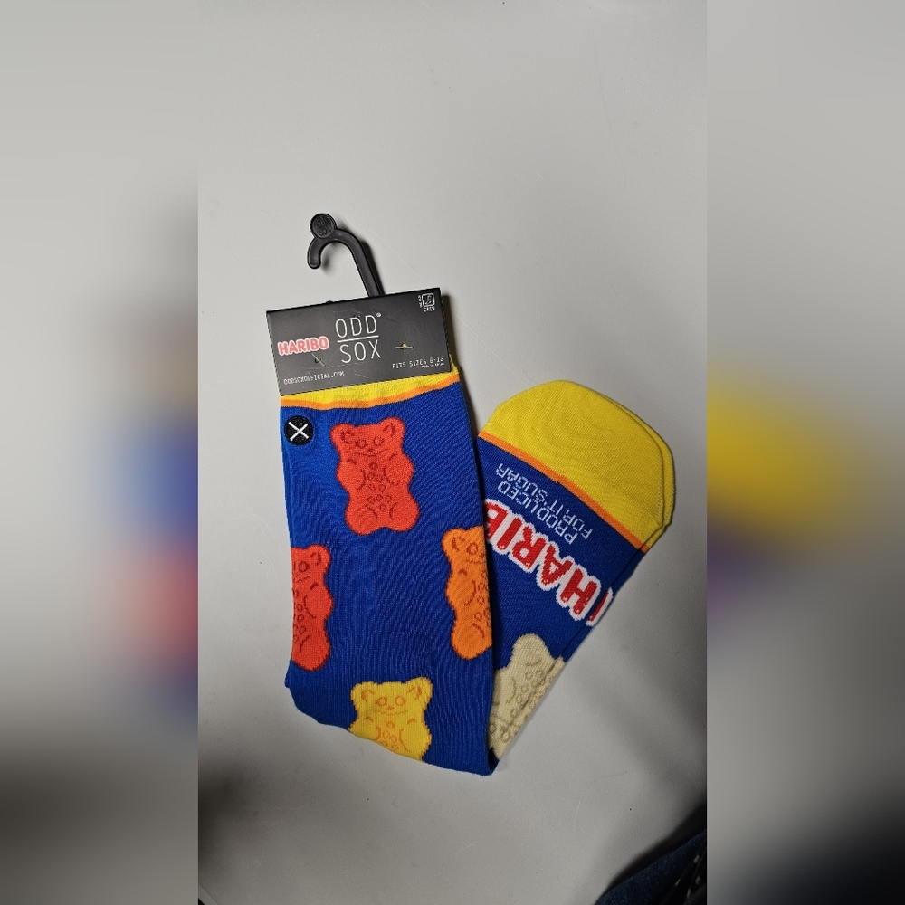 HARI Odd Sox Blue and Yellow Bear Socks